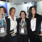 Natalia Pisoni, da Inprotur, Mari Masgrau, do M&E, Marcela Cuesta e Maria Florencia Amaya, de Buenos Aires, e Rosa Masgrau, do M&E