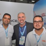 Paulo Lobão, da Air France; Anderson Wolff e Marcelo Lyra, da Gol Linhas Aéreas
