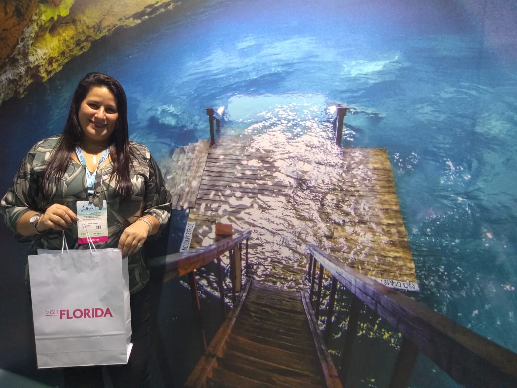 Rafael Brown, do Visit Florida, sempre presente no JPA Travel Market Rafael Brown, do Visit Florida, sempre presente no JPA Travel Market