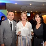 Rodrigo Celis, Simone Silveira e Ana Maria Escobar, da Sabre Airline Solutions