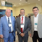 Roy Talyor, do M&E, com Bob Santos, do Ministério do Turismo, e Alexandre Pereira, secretário de Turismo de Fortaleza