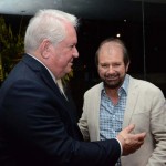 Roy Taylor, do M&E, recepciona Guilherme Paulus, da GJP