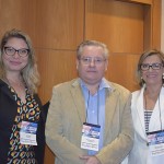 Sara Souza, do Grupo R1; Fabio Vieira, do Hotel Delfiol; e Maria Rosa Leroy, do Blue Tree Hotels