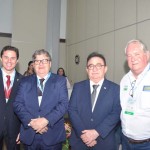 Senador Veneziano Vital do Rego, com o governador da Paraíba, João Azevêdo, Manoel Linhares, presidente da ABIH Nacional, e  Roy Taylor, presidente do M&E