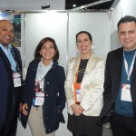 Vilson dos Santos, do Rafain, Roselene Medeiros, do Amazonastur, Gisele Lima, da Promo, e Gilmar Piolla, secretário de Turismo de Foz