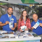 Wagner dos Santos, Amanda Salazar e Erly de Jesus, da Secretaria de Turismo do Rio de Janeiro Wagner dos Santos, Amanda Salazar e Erly de Jesus, da Secretaria de Turismo do Rio de Janeiro