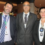 Alexandre Gomes, do Píer Mauá, Ricardo Figueiredo, da Receita Federal, e Mila Justo, delegada da alfândega do Porto do Rio de Janeiro