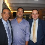 Antonio Castillo, ex conselheiro do Escritório comercial do Perú, Alfredo Novais da ABN Trading e Carlos Arca da Oficinas Comerciais de Promperu