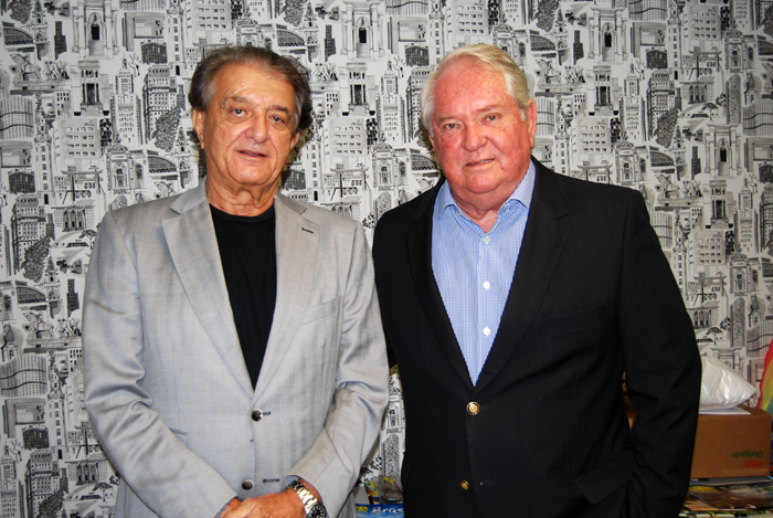 Arialdo Pinho foi recebido por Roy Taylor na sede do M&E em São Paulo