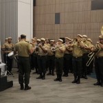 Banda do Exército durante Hino Nacional
