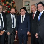 Bob Santos, do MTur, Guilherme Paulus, Manoel Linhares da ABIH e os deputados Herculano Passos e Newoton Cardoso