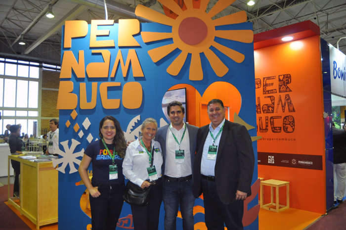 Visit Pernambuco levará representantes de mais de 20 países para Porto de Galinhas 1 Brenda Silveira, de Porto de Galinhas, Antonio Baptista, da Setur-PE, e secretário de Turismo do Recife, Mustafá Dias