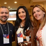 Bruno Martins, da Delta, Geania Dias, da RC Turismo Viagens, e Ana Paula Gutierres, da Estação Amparo