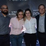 Bruno Yasumura, Viviane Costi e Vicente Brasil, da CVC Corp, com Monica Reis, da United