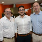 Claudio Portugal, da CP Hotels, Diego Dantas e Alexander Haim, da R11