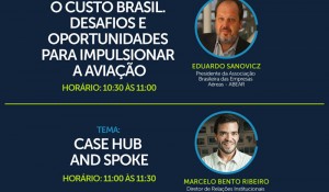 Conectividade: Custo Brasil e modelo de hubs serão temas das palestras de Abear e Azul