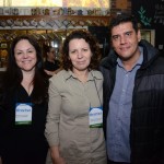 Dante Campos, da Braztoa, com Adriana Schilisting e Ana Lucia de Liz, da Serra Catarinense