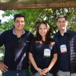 Dante Campos e Andre Lima, da Braztoa, com Marília Zazzera de Melo, da Incomum