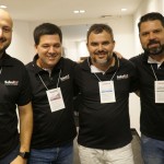 Diego Floriano, de SP, Luciano Bonfim, diretor Comercial, Leonardo Nogueira, de SC, e Cleib Filho, do TO