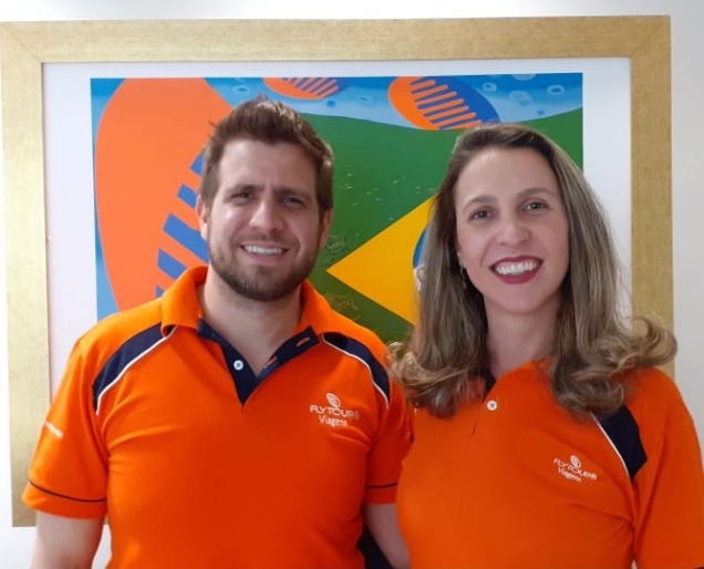 Flytour Viagens anuncia novo gerente Comercial 1 Eduardo Vansan e Leticia Alvarenga