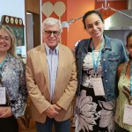 Elaine Santoro, da Beach Travel, Juarez Cintra, da Ancoradouro, Fabiana Oliveira, da Take Magic, e Iara Souza, da Tric Tour Elaine Santoro, da Beach Travel, Juarez Cintra, da Ancoradouro, Fabiana Oliveira, da Take Magic, e Iara Souza, da Tric Tour