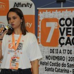 Elisandra Morel, da Affinity, abordou o mercado corretor na Convenção