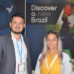 Fernando Magalhães, da Goiás Turismo, e Gisele Machado, do Consórcio Brasil Central