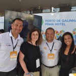 Fernando Salazar e Márcio Silva, do Porto de Galinhas Praia Hotel, com operadoras durante o Visit Pernambuco