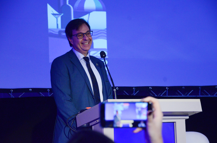 Embratur passa por transformações em aniversário de 53 anos 1 Gilson Machado Neto, presidente da Embratur durante o Meeting Festuris
