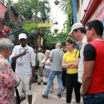 Os participantes do fam puderam conhecer o Callejon de Hamel, centro de arte de Havana Os participantes do fam puderam conhecer o Callejon de Hamel, centro de arte de Havana