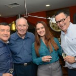 Ivan Blanco er Caroline Gramajo, da Aerolineas Argentinas, com Orlando Domingos e Edson Ruy, do Grupo Ancoradouro