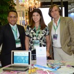 Josue, da Air Tahiti, Fernanda Sarubbi, da Tekura Tahiti, e Jean Philippe Perol, da Cap Amazon