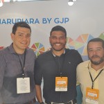 Juan Andrade, Bruno Malafaia e Gentil Cysneiros, da GJP, representando o Hotel Marupiara Juan Andrade, Bruno Malafaia e Gentil Cysneiros, da GJP, representando o Hotel Marupiara