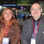 Kelma da Silva, da Secretaria de Turismo do Amazonas e João Araújo, diretor de Turismo de Manaus