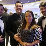 Leandro e Fabiana Sommerfeld, da Marítimos, com Mario Borges e Ignacio Palacios Hidalgo, da MSC