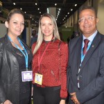 Lorena Santana, do Consórcio Brasil Central, Alice Maria Leão, da Adetuc, e Tom Lyra, presidente daAgência Tocantinense de Desenvolvimento do Turismo