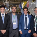 Marcelo Álvaro Antônio, ministro do Turismo, Roberto Nedelciu, presidente da Braztoa, Gilson Machado Neto, presidente da Embratur, e Bob Santos, do MTur