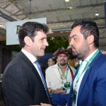 Marcelo Álvaro Antônio, ministro do Turismo, com o vice-governador do Rio de Janeiro, Claudio Bonfim Castro