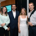 Mariana Trevizan e Jacqueline Conrado, da United, com Carlos Antunes e Christophe Didier, da Copa Airlines