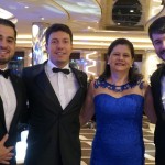 Mario Borges, da MSC, Diego e Maria Lucia Klas, da Klas Viagens, e Ignacio Palacios Hidalgo, da MSC