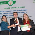 Mariângela Pinto, Ingrid Dantas e Diego Tavares, da Menção Honrosa
