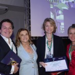 Marta Rossi, do Festuris, com Bernardo Cardoso, do Turismo de Portugal,  Caroline Putnoki, da Atout France, e Vaniza Schuler