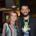 Marta Rossi, do Festuris, e Bruno Wendling, presidente do Fornatur