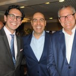 Netto Moreira, do Fairmont, com Marcelo Alves e Lucio Macedo, da Riotur