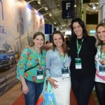 Nátalia Pellin, Caxias Viagens e Negócios, Francine Luz, e Jaqueline Boufleur, da AGVTUR