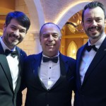 Orlando Palhares, da CVC, com Ignacio Palacios Hidalgo e Eduardo Mariani, da MSC