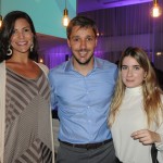 Patricia Masche e Phillipe Campelo, do Rio CVB, com Rafaela Pereira, da Tourplans Brazil