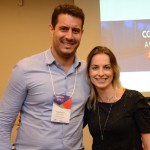 Rafael Ricci, da Kalina Viagens, e Fernanda Matarucco, da Meinertz