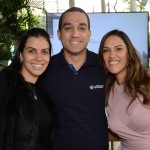 Raquel Biage, da Meliá; Thiago Martinez, da CVC corp; e Elizabeth Santos, da Meliá