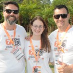 Ricardo Melo, Caroline Machon e Belmar Guedes, da Affinity do Rio Grande do Sul